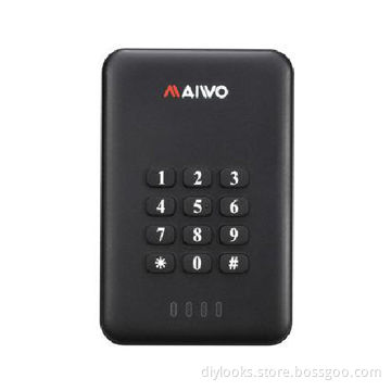 USB 3.0 Connection Security 2.5-inch SATA HDD Enclosure Box with Keypad